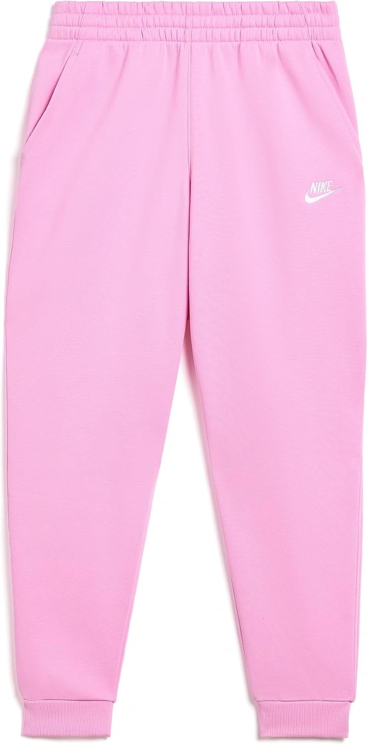 image:imageNike Kids Sportswear Club Fleece JoggersPink RiseWhite