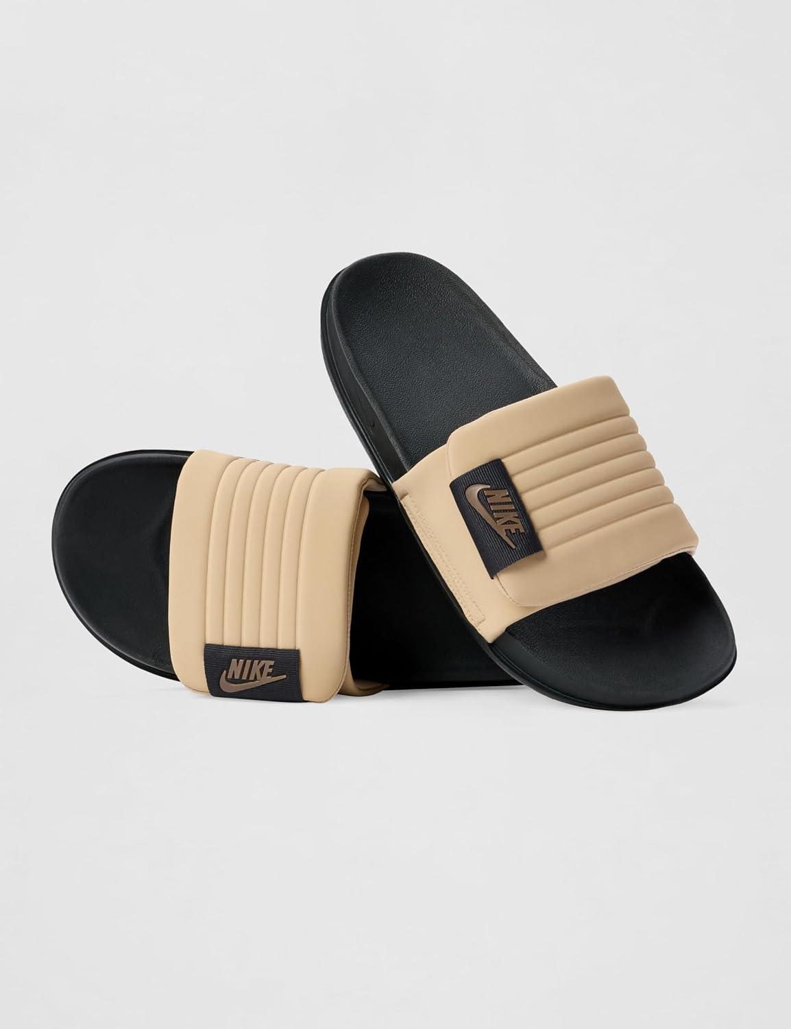 image:imageNike Mens Adult Offcourt Adjust SlidesAnthraciteMink BrownLinen