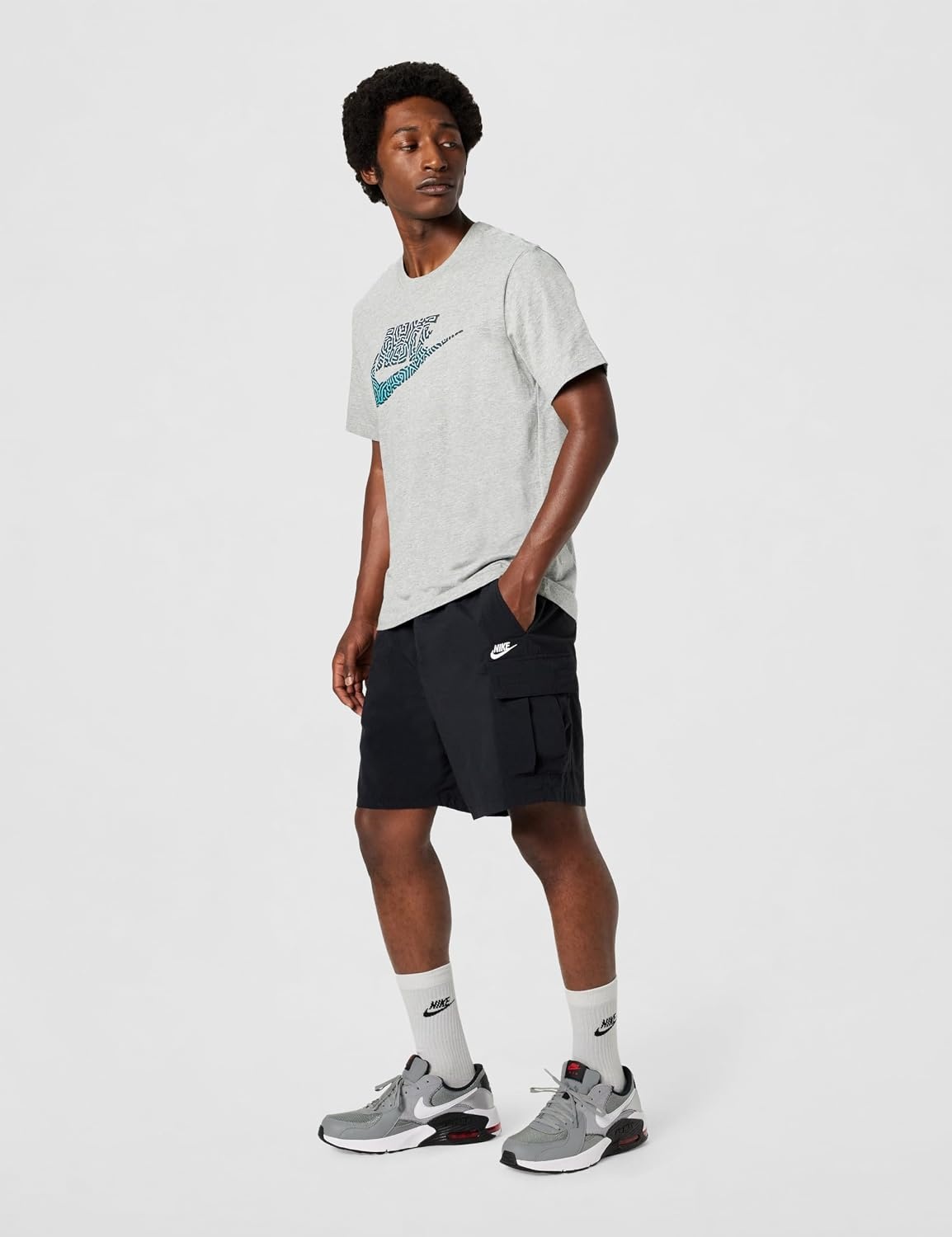 image:imageNike Mens Air Max Excee ShoesParticle GreyWhiteBlackUniversity Red