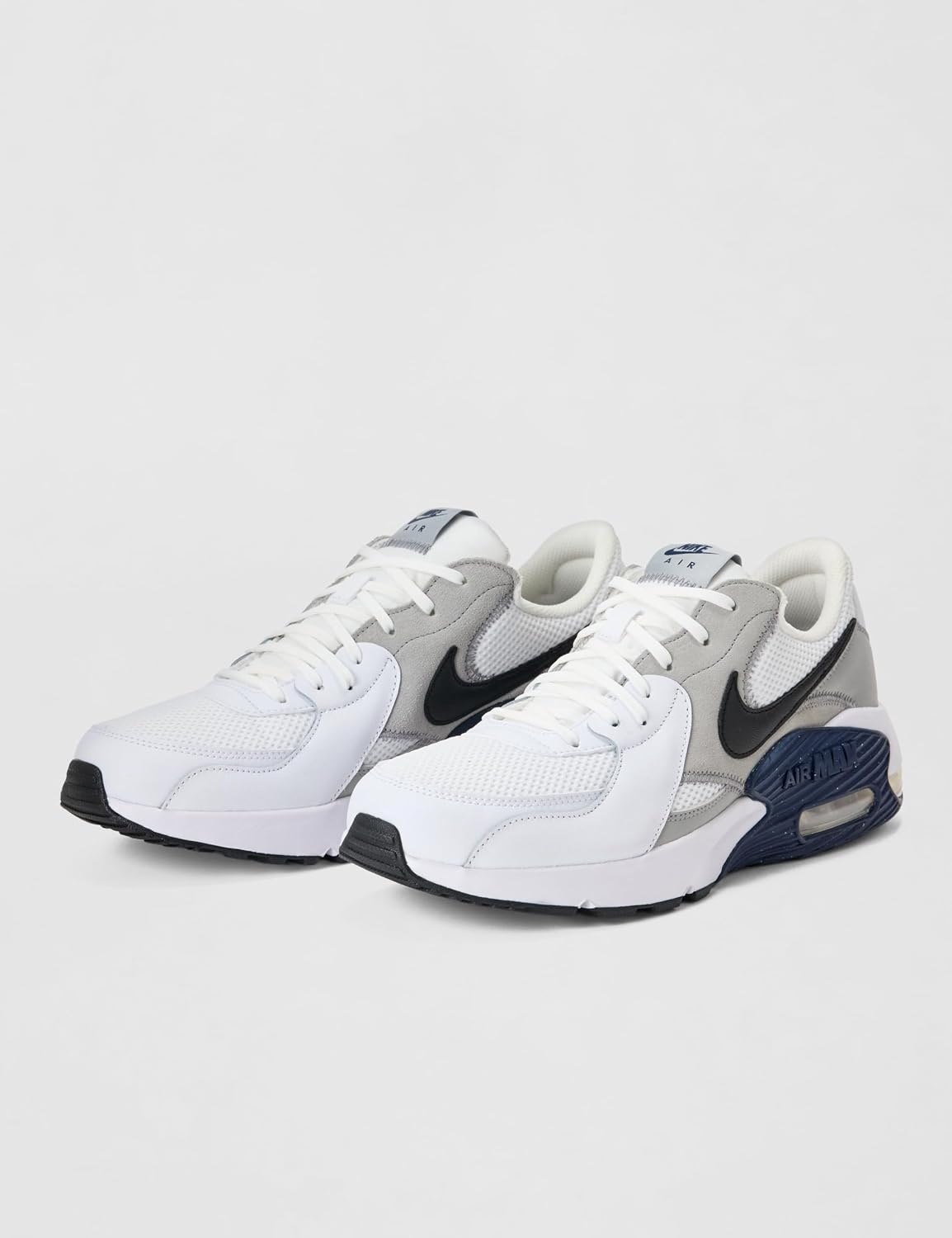 image:imageNike Mens Air Max Excee ShoesWhiteBlackLight Smoke GreyMidnight Navy
