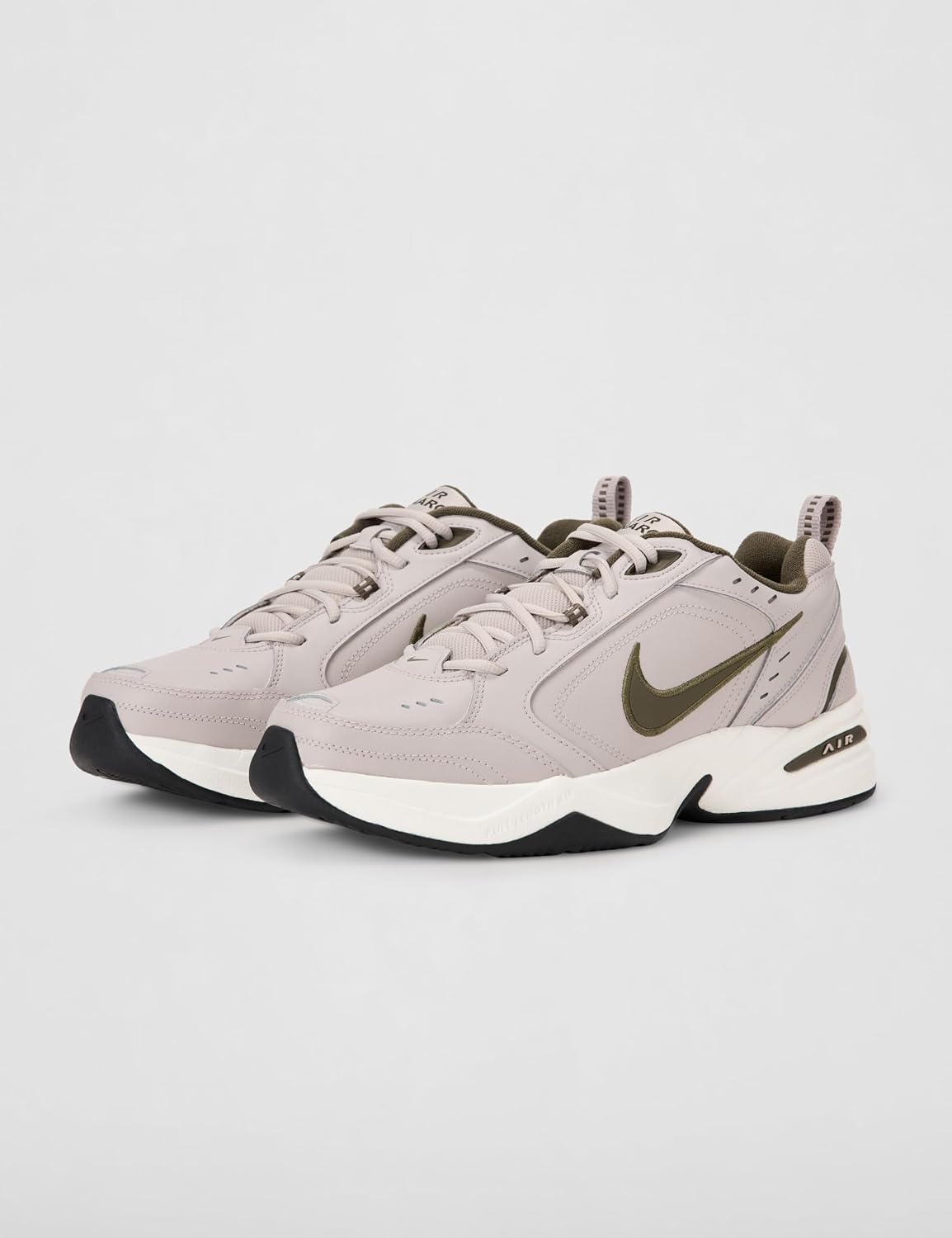 image:imageNike Mens Air Monarch IV TrainingWorkout Shoes CrossTraining ShoesMoon ParticleDark HazelBlack