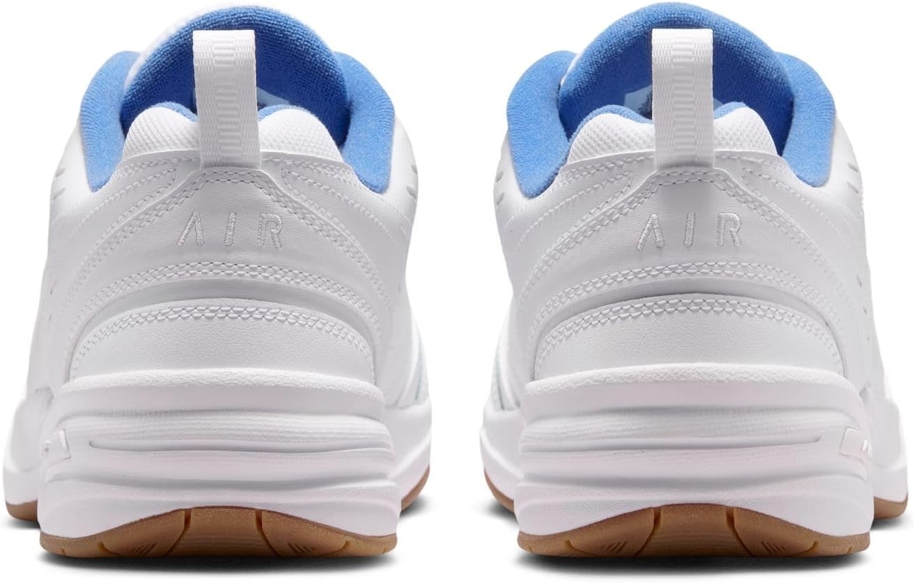 image:imageNike Mens Air Monarch IV TrainingWorkout Shoes CrossTraining ShoesWhiteWhiteindigo Stormgum Light Brown