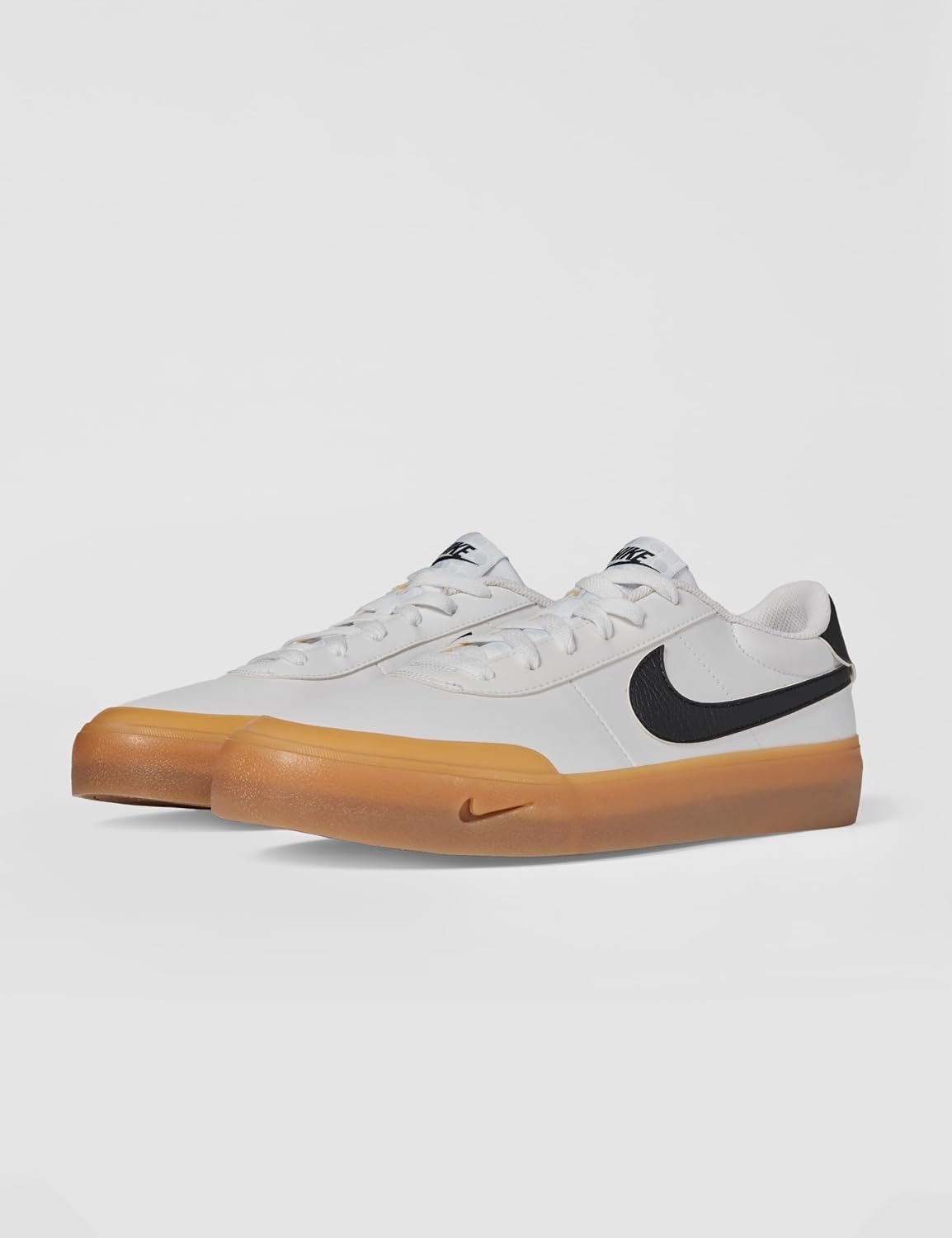 image:imageNike Mens Court Shot ShoesWhiteBlackGum Light Brown