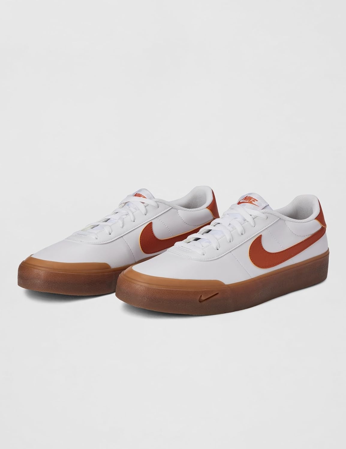 image:imageNike Mens Court Shot ShoesWhiteCampfire OrangeGum Medium Brown