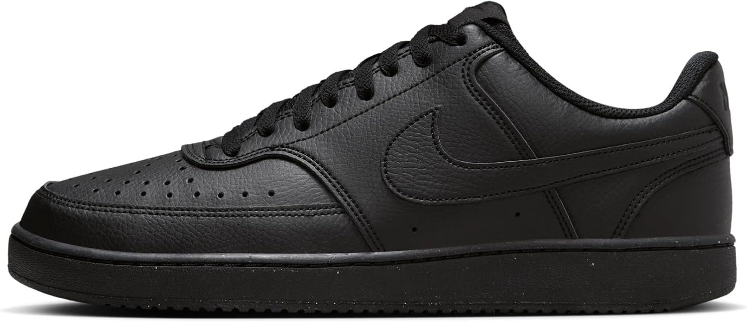 image:imageNike Mens Court Vision Low Next Nature ShoesBlackBlackBlack