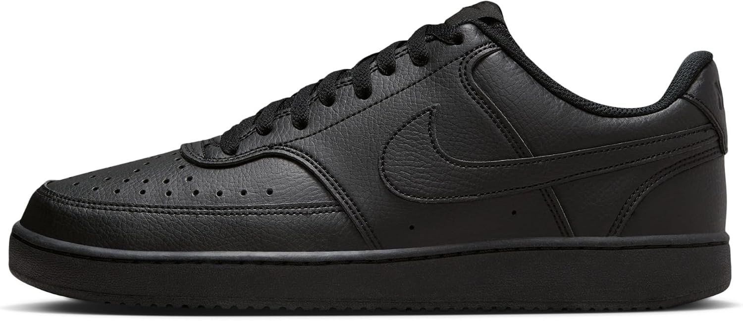 image:imageNike Mens Court Vision Low Next Nature ShoesBlackBlackBlack