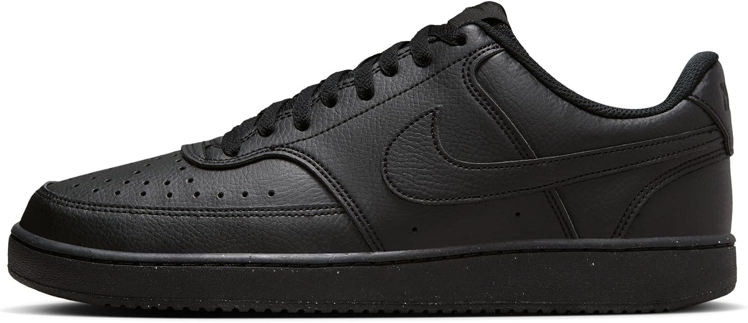 image:imageNike Mens Court Vision Low Next Nature ShoesBlackBlackBlack