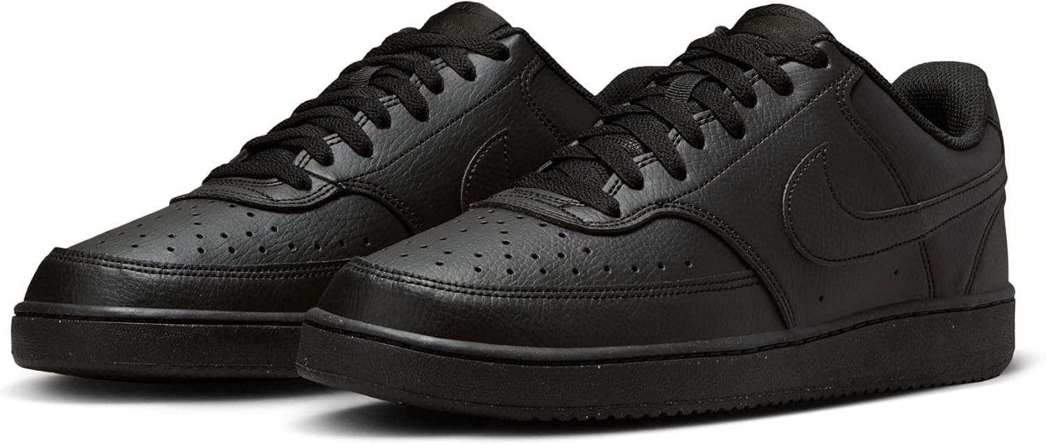 image:imageNike Mens Court Vision Low Next Nature ShoesBlackBlackBlack