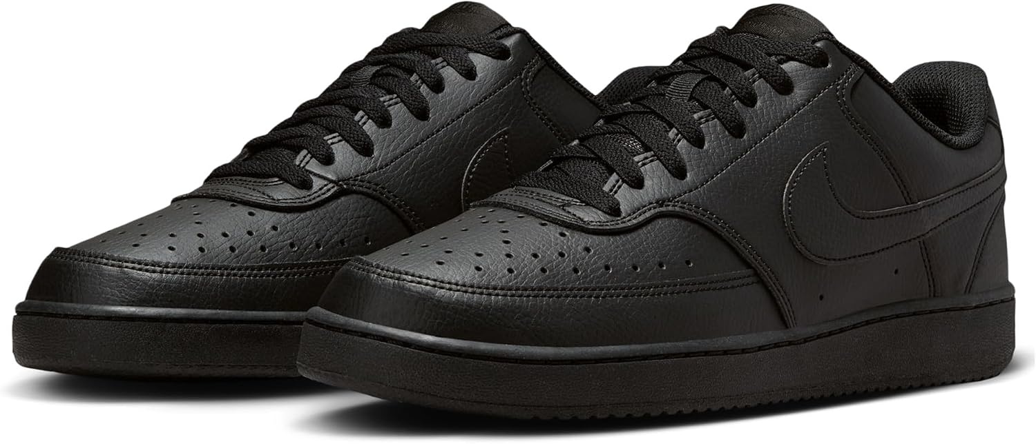 image:imageNike Mens Court Vision Low Next Nature ShoesBlackBlackBlack