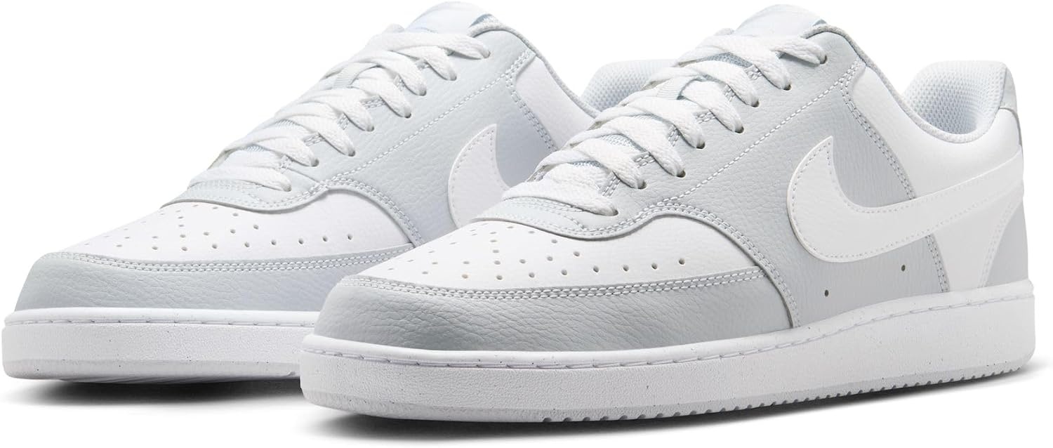 image:imageNike Mens Court Vision Low Next Nature ShoesPure PlatinumWhite