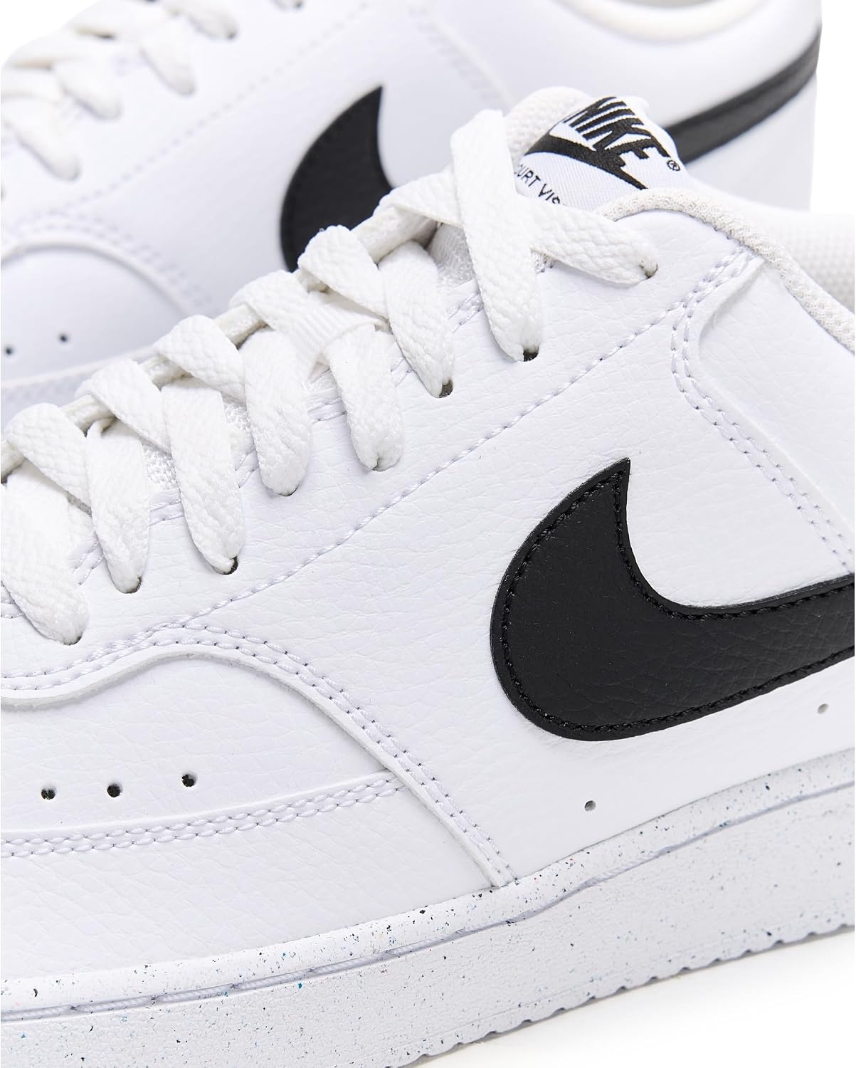 image:imageNike Mens Court Vision Low Next Nature ShoesWhiteBlackWhite