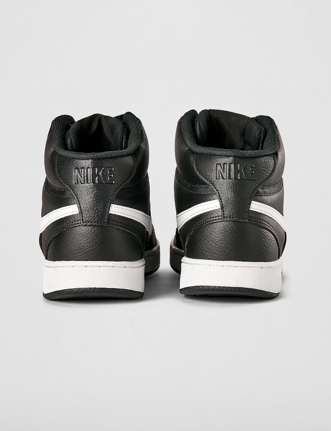 image:imageNike Mens Court Vision Mid Next Nature Shoes Casual ShoesBlackWhiteBlack