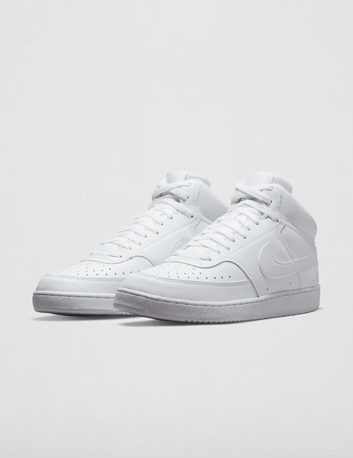 image:imageNike Mens Court Vision Mid Next Nature Shoes Casual ShoesWhiteWhiteWhite