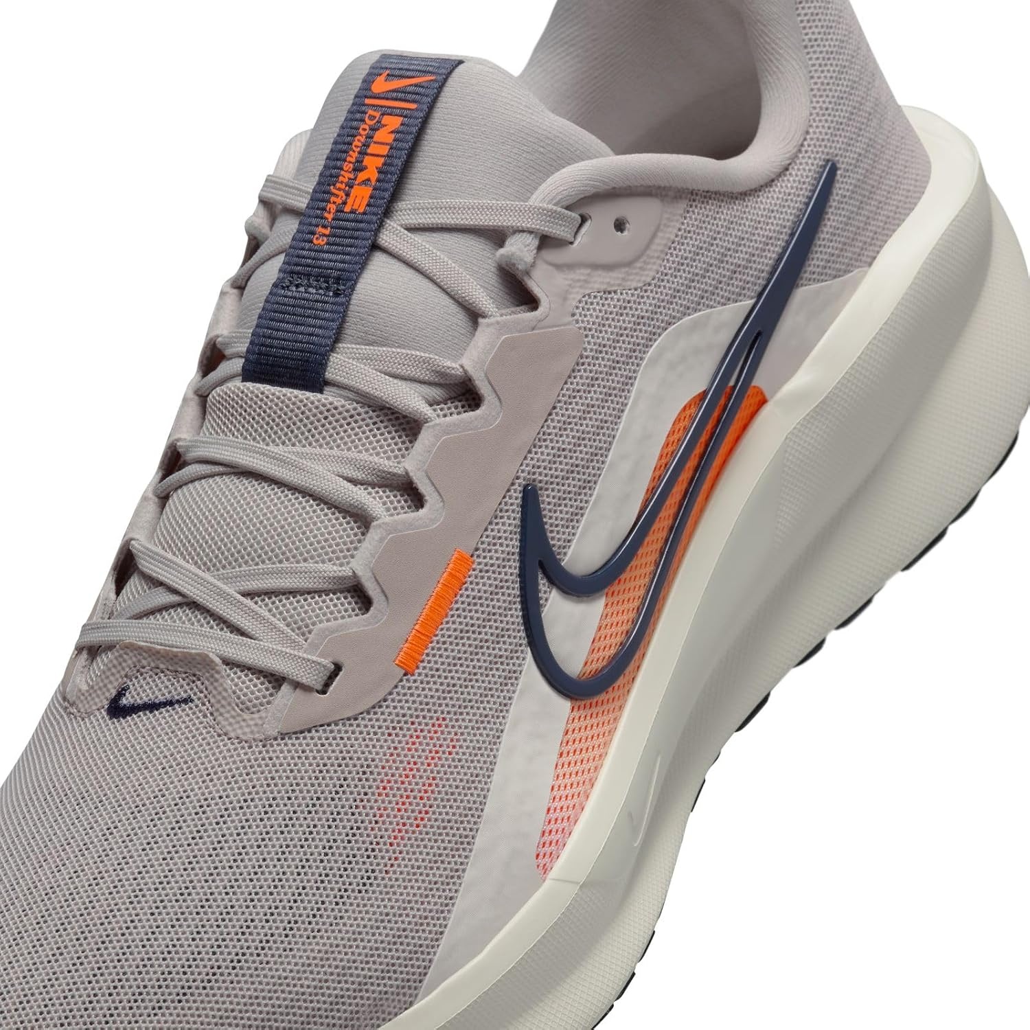 image:imageNike Mens Downshifter 13 Road Running ShoesLt Iron Ore Thunder Blue Total Orange