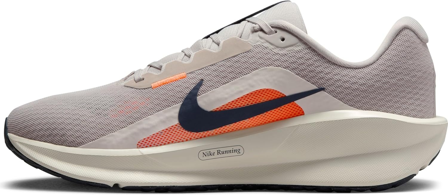 image:imageNike Mens Downshifter 13 Road Running ShoesLt Iron Ore Thunder Blue Total Orange
