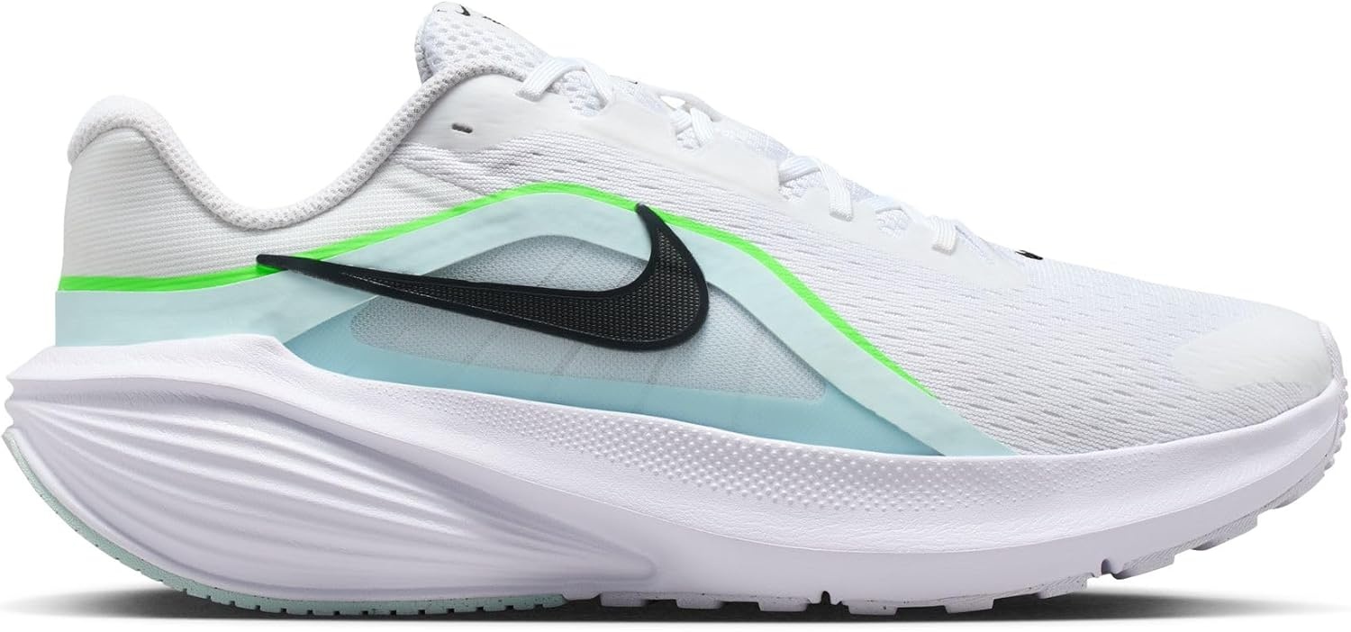 image:imageNike Mens Downshifter 14 Road Running ShoesWhiteBlackGlacier BlueGreen Strike