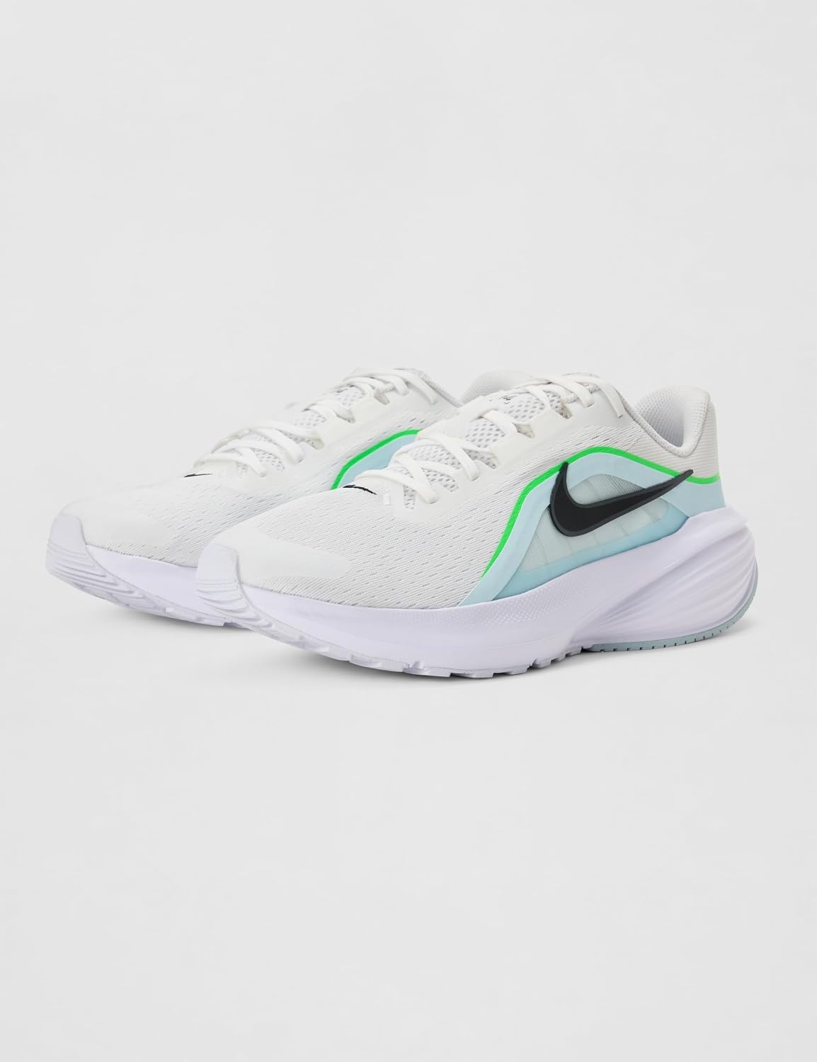 image:imageNike Mens Downshifter 14 Road Running ShoesWhiteBlackGlacier BlueGreen Strike