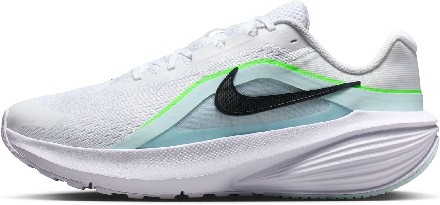 image:imageNike Mens Downshifter 14 Road Running ShoesWhiteBlackGlacier BlueGreen Strike