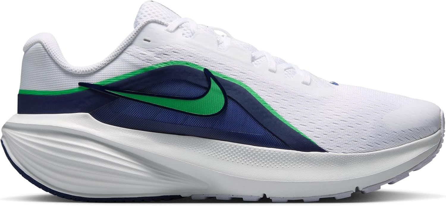 image:imageNike Mens Downshifter 14 Road Running ShoesWhiteGreen Sparkmidnight Navy