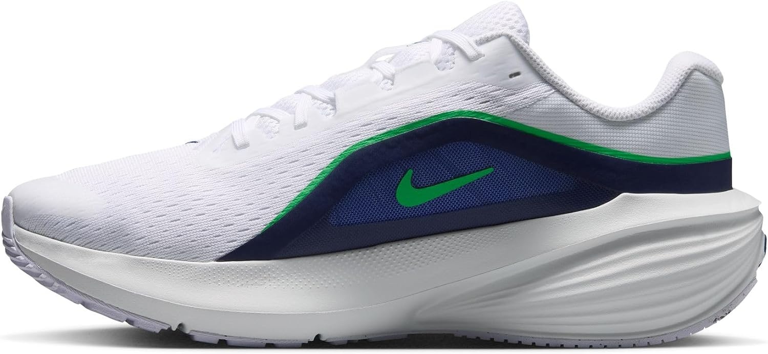image:imageNike Mens Downshifter 14 Road Running ShoesWhiteGreen Sparkmidnight Navy