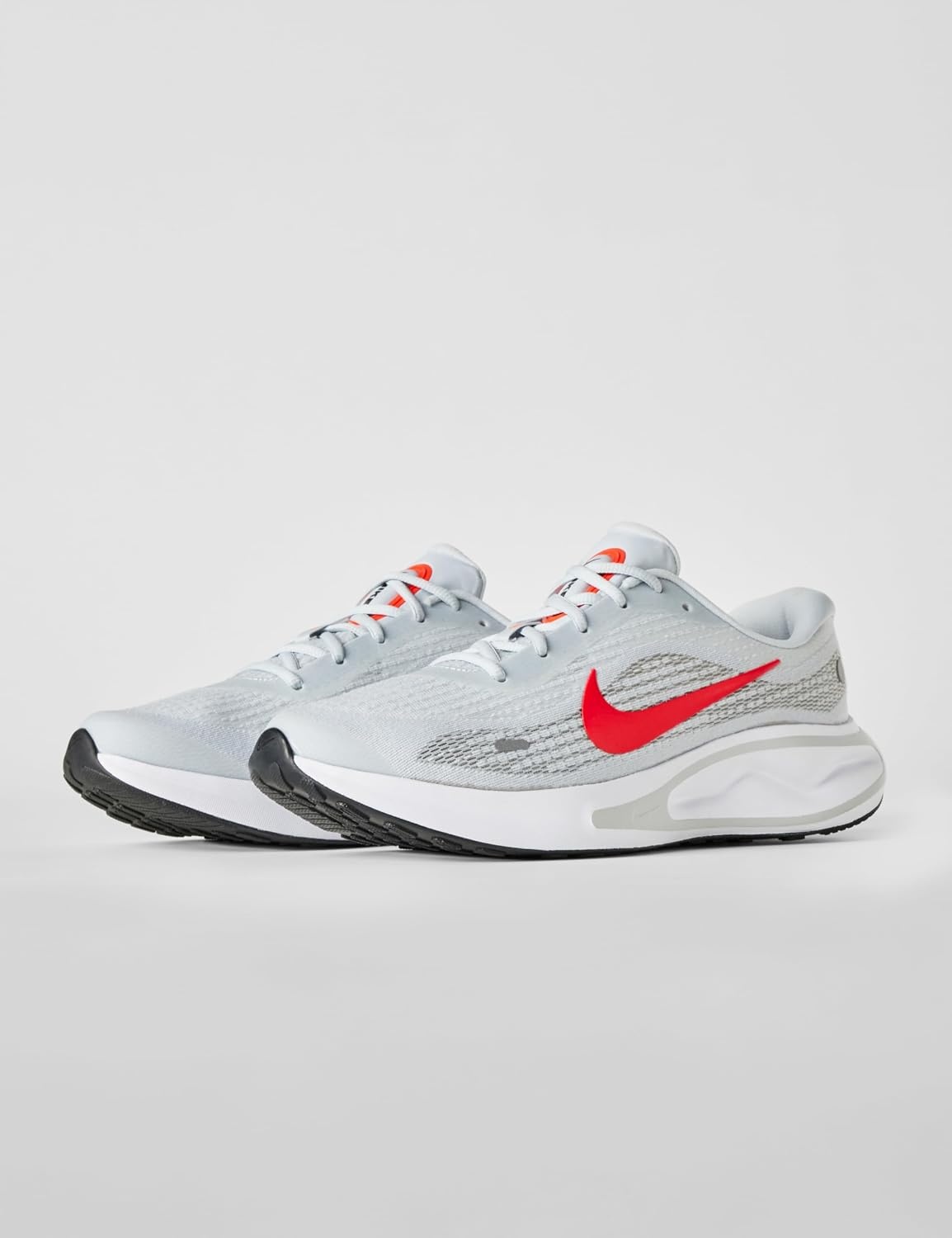 image:imageNike Mens Journey Run Road Running ShoesPure PlatinumBright CrimsonWhiteBlack