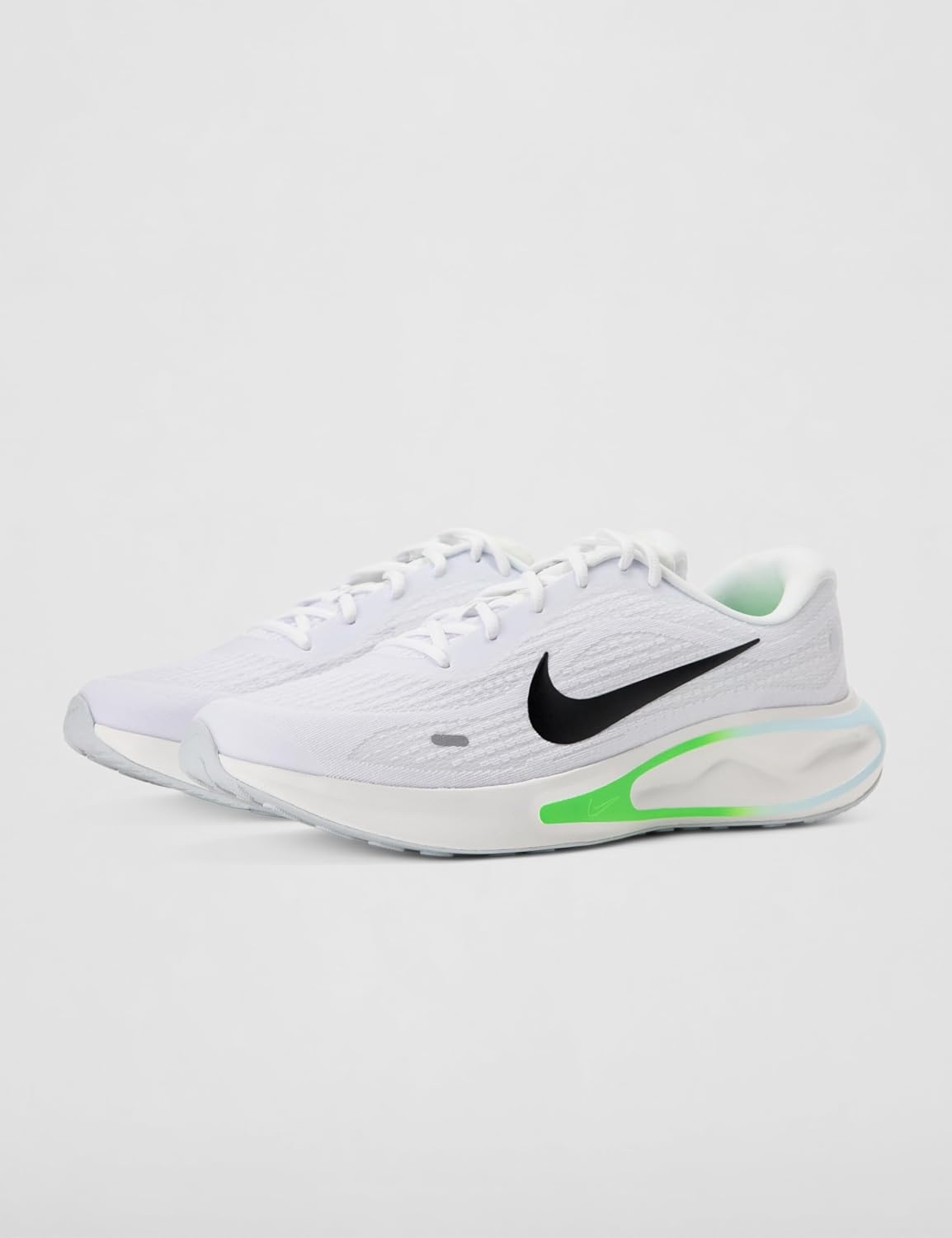 image:imageNike Mens Journey Run Road Running ShoesWhiteBlackGreen StrikeGlacier Blue