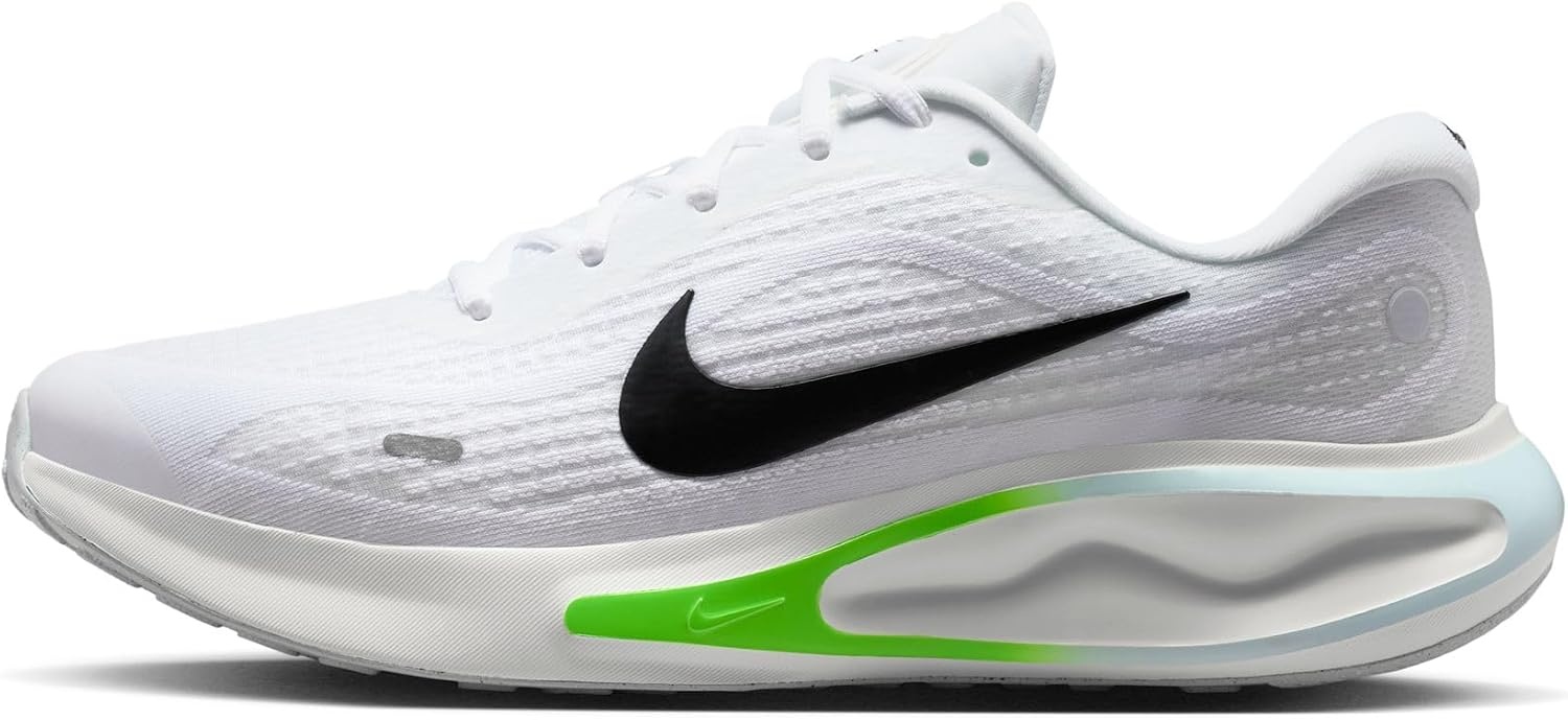 image:imageNike Mens Journey Run Road Running ShoesWhiteBlackGreen StrikeGlacier Blue