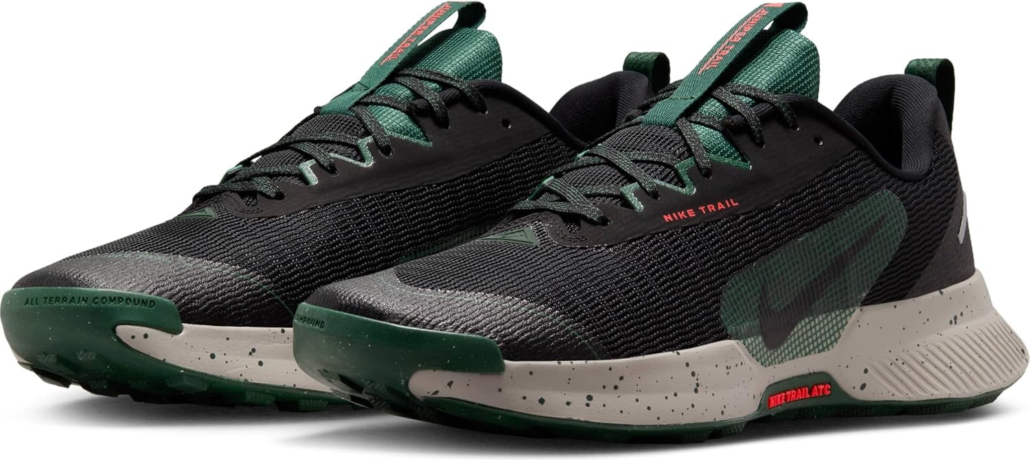 image:imageNike Mens Juniper Trail 3 Trail Running ShoesBlackBlackFirBright Crimson
