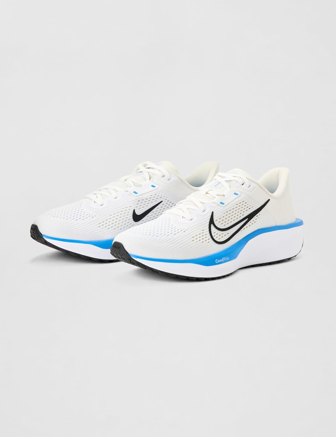 image:imageNike Mens Quest 6 Road Running ShoesWhiteBlackBlue HeroFootball Grey