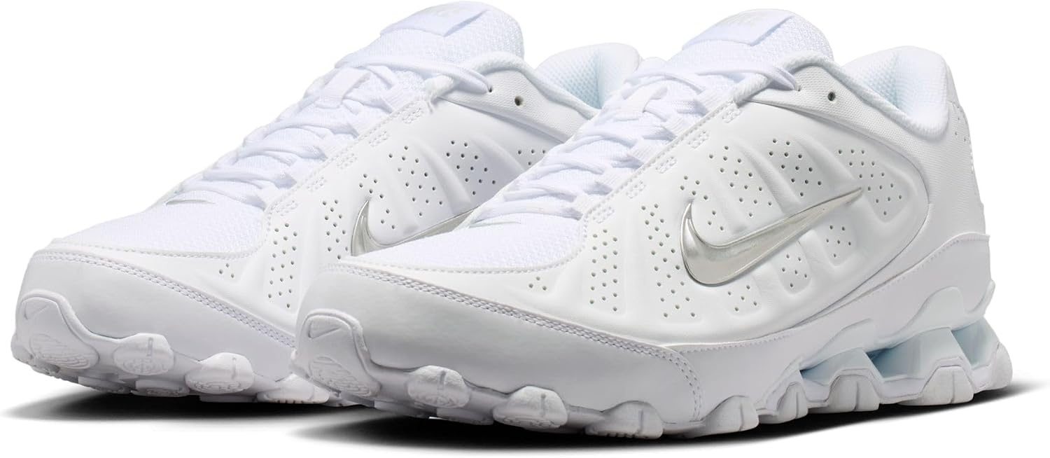 image:imageNike Mens Reax 8 SL Lifestyle Shoes Casual ShoesWhiteMetallic SilverPure Platinum