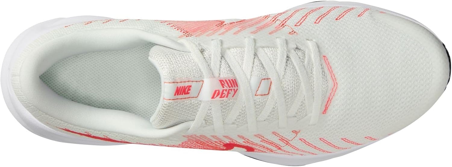 image:imageNike Mens Run Defy Road Running ShoesSummit WhiteBright CrimsonTurf Orange