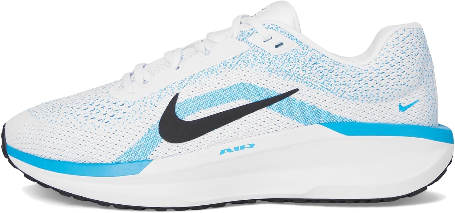 image:imageNike Mens Winflo 11 Road Running ShoesWhiteBlackBlue Hero