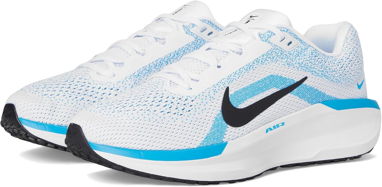 image:imageNike Mens Winflo 11 Road Running ShoesWhiteBlackBlue Hero