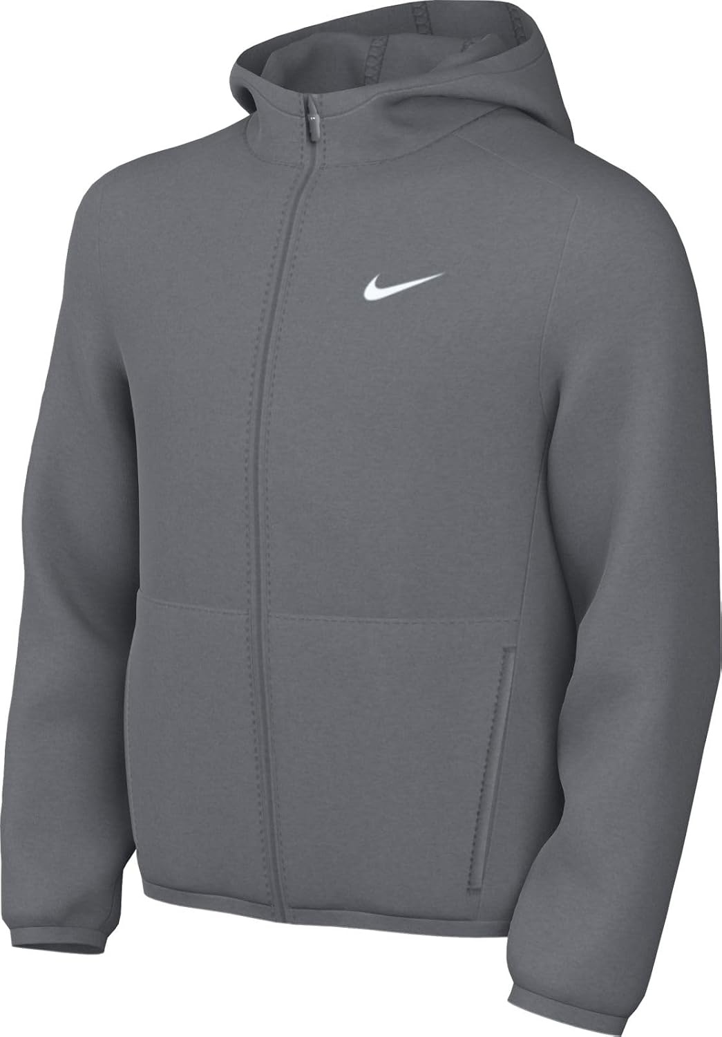 image:imageNike Unisex Big Kids ThermaFit Winterized Training Hoodie Boys and Girls SweatshirtSmoke GreySmoke GreyWhite