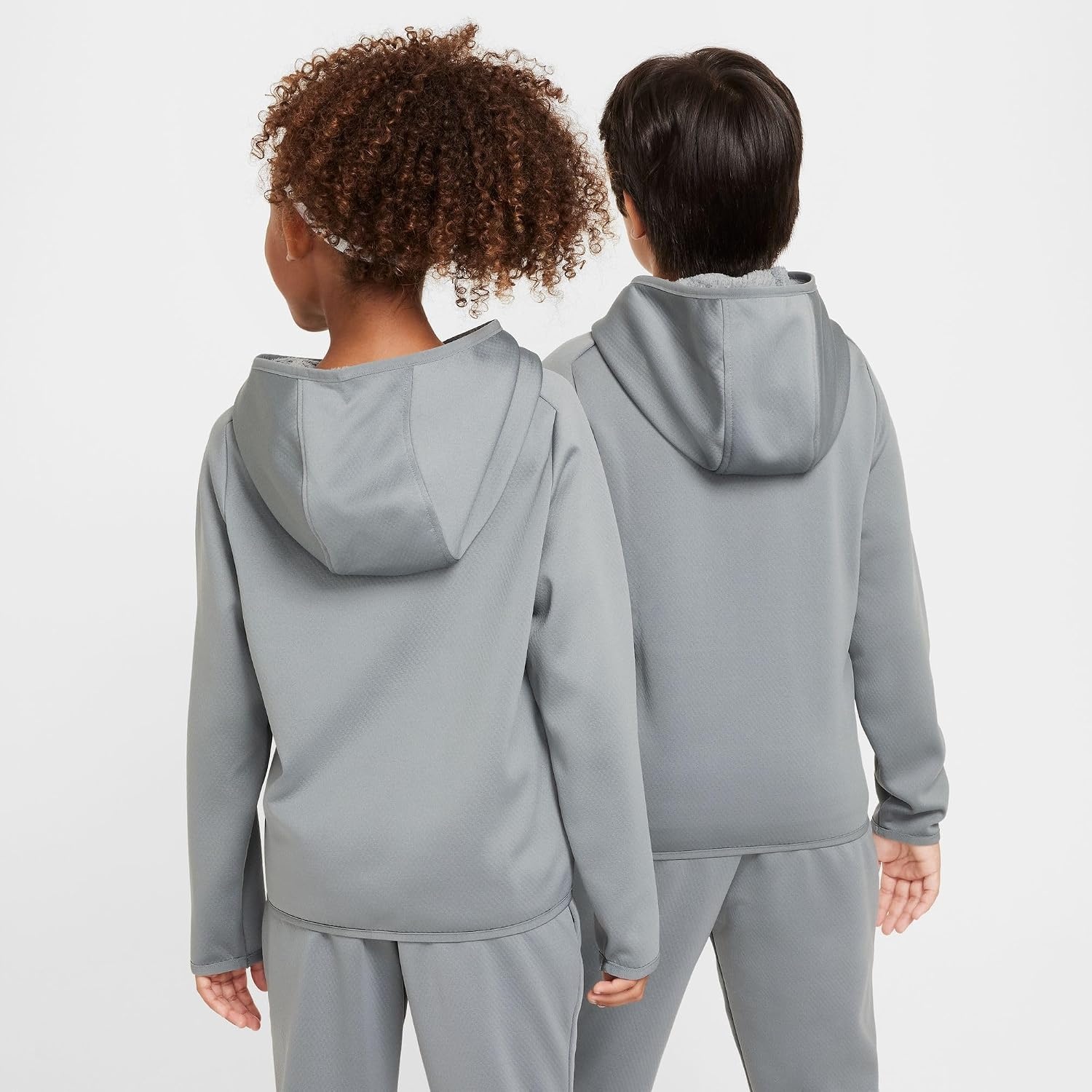 image:imageNike Unisex Big Kids ThermaFit Winterized Training Hoodie Boys and Girls SweatshirtSmoke GreySmoke GreyWhite