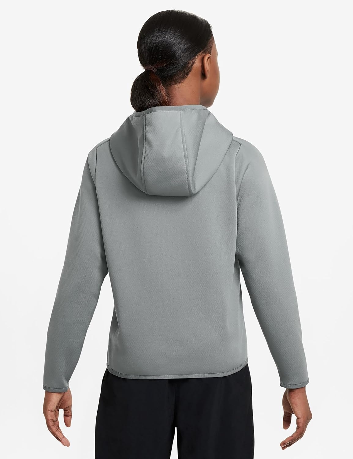 image:imageNike Unisex Big Kids ThermaFit Winterized Training Hoodie Boys and Girls SweatshirtSmoke GreySmoke GreyWhite