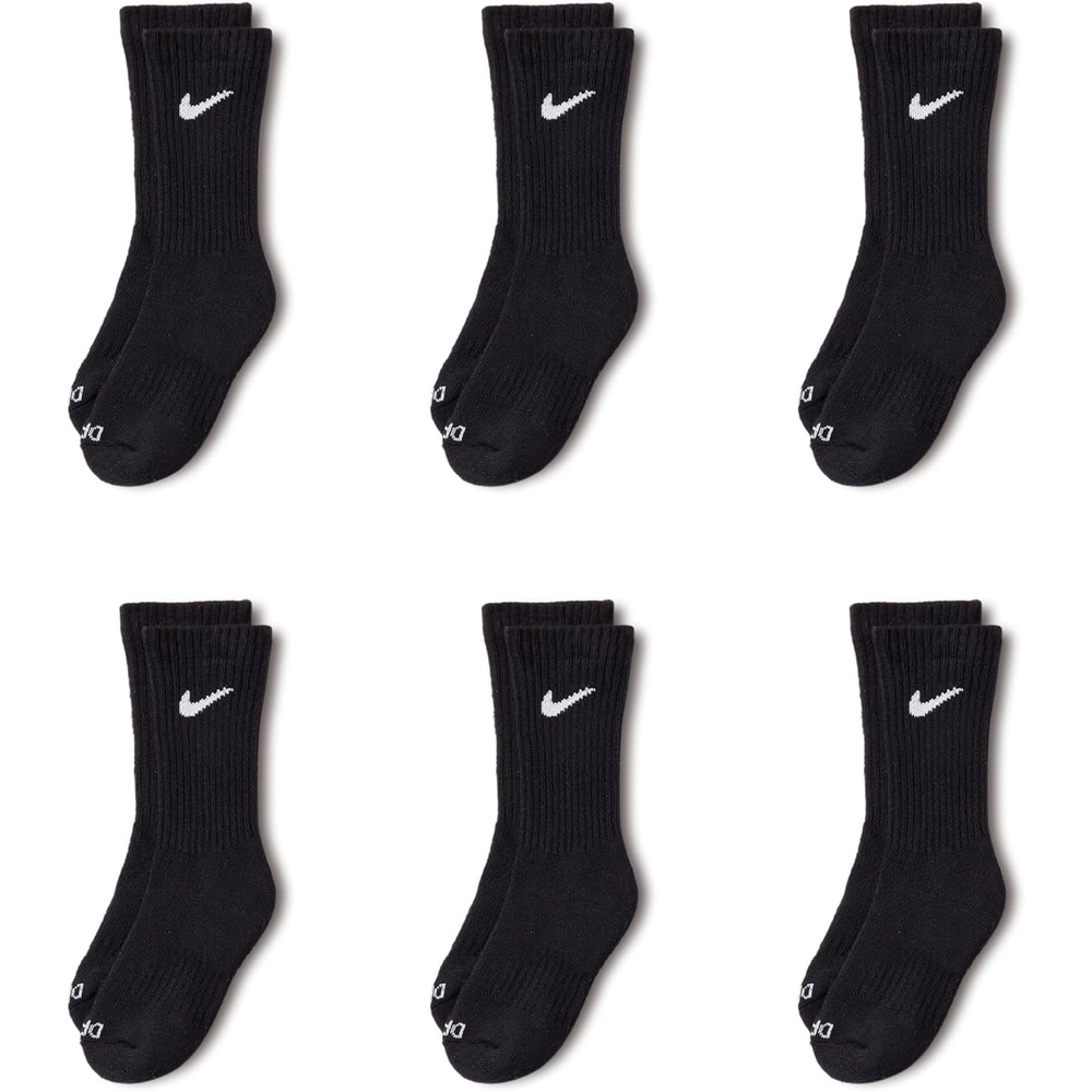 image:imageNike Kids MultiPack Performance Crew SocksBlack 6pack