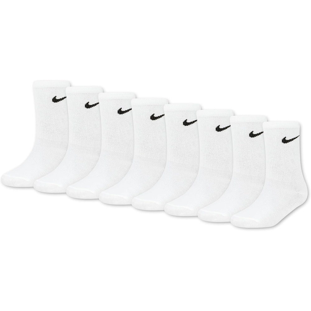 image:imageNike Kids MultiPack Performance Crew SocksWhite 8pack