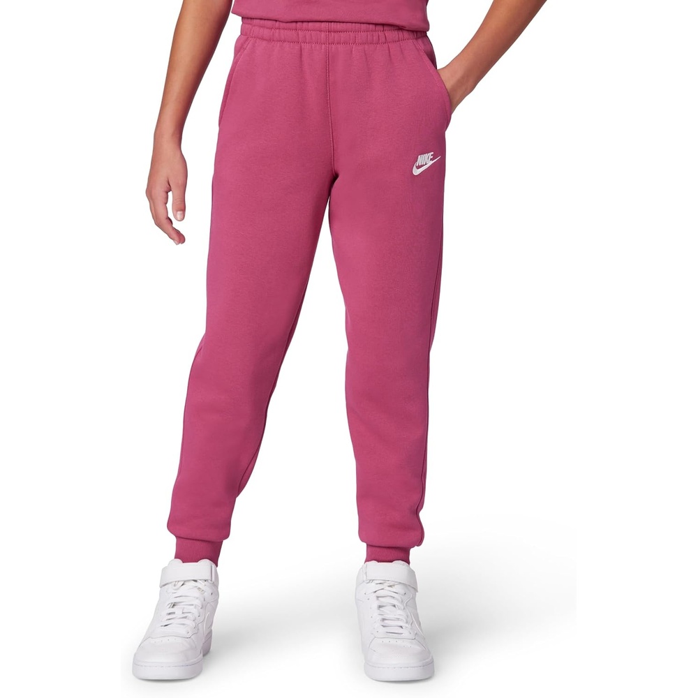 image:imageNike Kids Sportswear Club Fleece JoggersSweet BeetWhite
