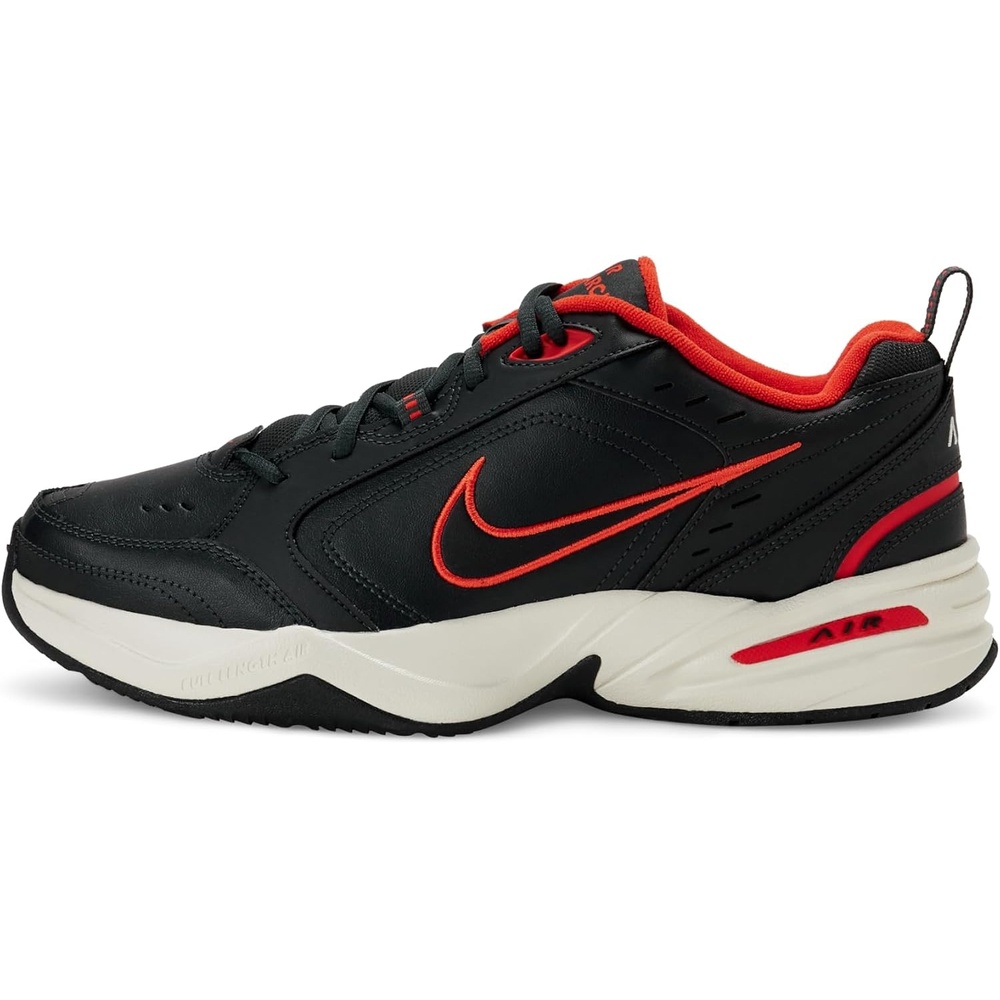 image:imageNike Mens Air Monarch IV TrainingWorkout Shoes CrossTraining ShoesDark Smoke GreyBlackPicante Red