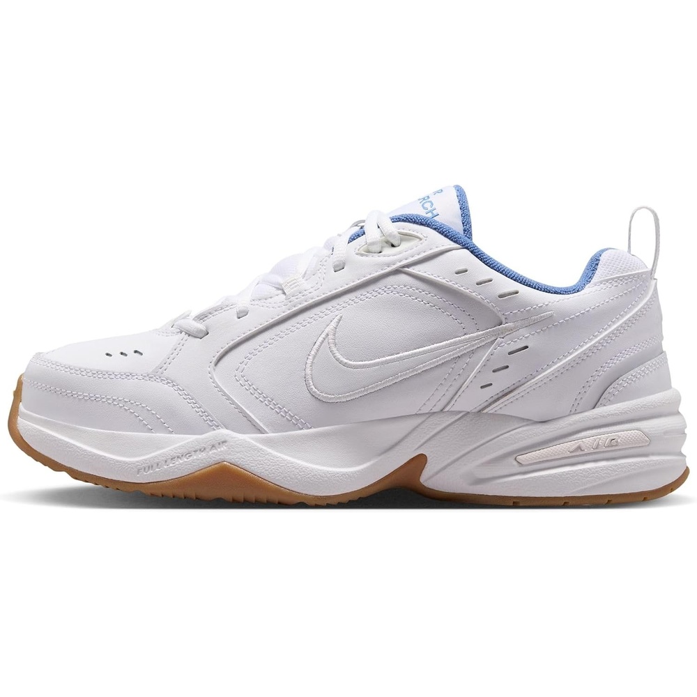 image:imageNike Mens Air Monarch IV TrainingWorkout Shoes CrossTraining ShoesWhiteWhiteindigo Stormgum Light Brown