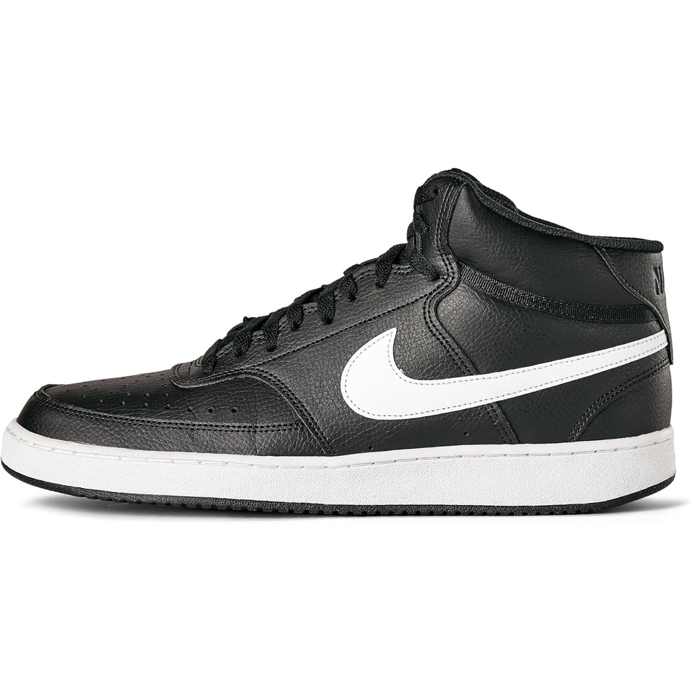 image:imageNike Mens Court Vision Mid Next Nature Shoes  Casual ShoesBlackWhiteBlack