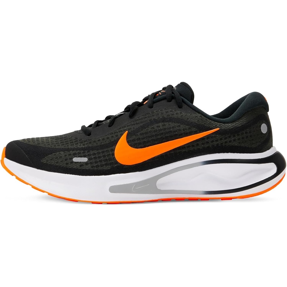 image:imageNike Mens Journey Run Road Running ShoesBlackTotal OrangeAnthraciteWolf Grey