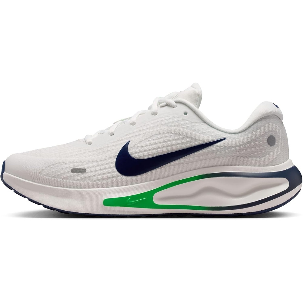 image:imageNike Mens Journey Run Road Running ShoesSummit WhiteMidnight Navygreen Spark