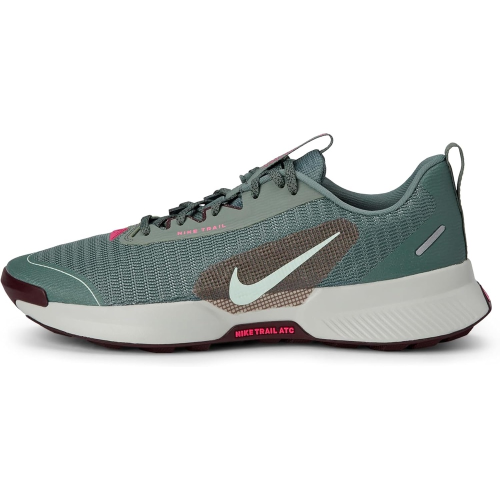 image:imageNike Mens Juniper Trail 3 Trail Running ShoesClay GreenMint FoamBurgundy Crush