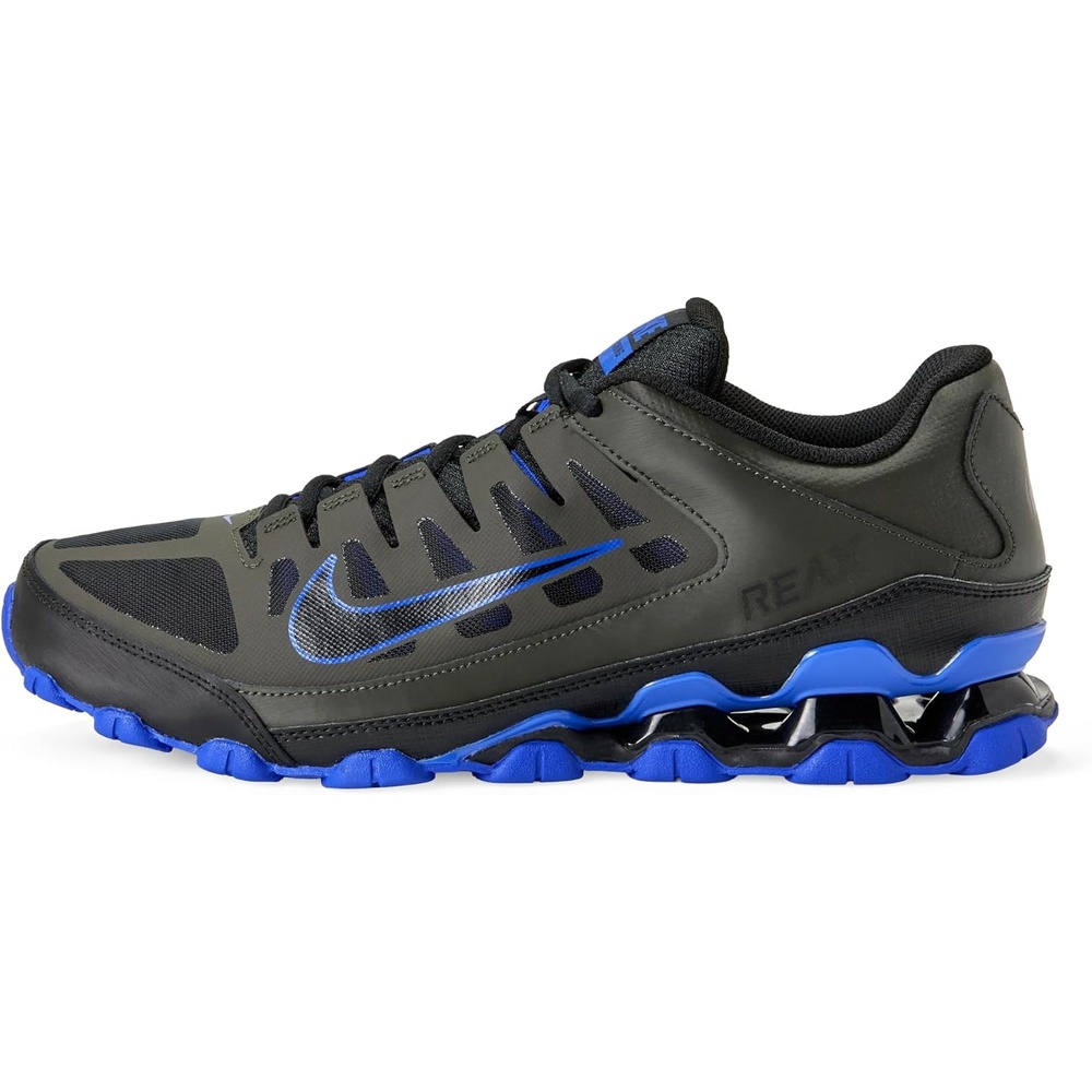 image:imageNike Mens Reax 8 TR Mesh TrainingWorkout ShoesNewsprintBlackRacer Blue