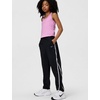 Nike Girls’ Tempo Dri-FIT Mid-Rise 7/8-Length Pants(Black/Black/White/Reflective Silver)