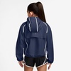 Nike Girls’ Tempo Repel Water-Repellant Running Jacket(Midnight Navy/Reflective Silver)