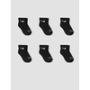 Nike Kids’ 6-Pack Performance Socks(Black)