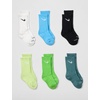 Nike Kids’ 6-Pack Performance Socks(Mean Green 6-pack)